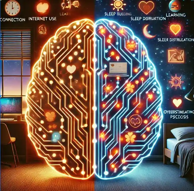 The Digital Mind: How Internet Use Shapes Mental Health and Psychosis Risk